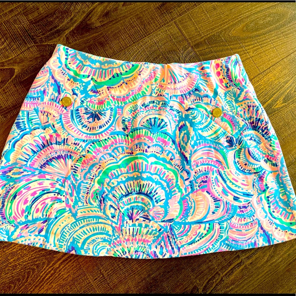 Lilly Pulitzer NWOT Happy As A Clam Skort Size Small